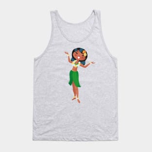 Hawaiian dancing girl Tank Top